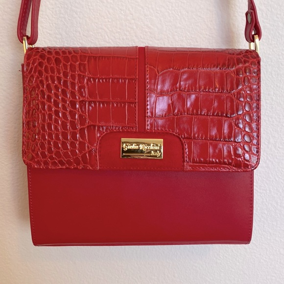 Small Red Leather Purse | Made in Italy - Picture 1 of 8